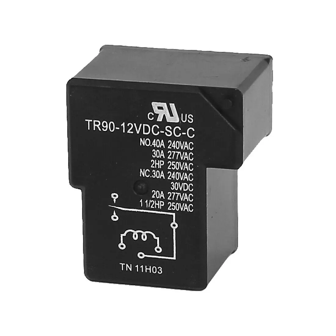 

DC 12V Coil 1NO 1NC PCB Mount Electromagnetic Power Relays TR90-12VDC-SC-C