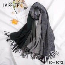 Зимний кашемировый шарф женские шарфы шерстяной носовой платок пашмины шали бандана труба покрывало-палантин женские шарфы для женщин