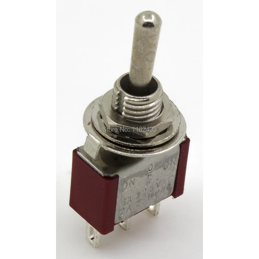 10 шт./лот MTS-123 перфорированный диаметр 6 мм 2 reset 3 pin (вкл.)-ВЫКЛ.-(вкл.) SPDT позиции