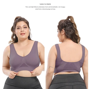 Sports Bra Women's Tube Top Brassiere Sport Femme Bras For Women Gym Crop Top Fitness Bralette Push Up Bra Yoga BH S-6XL 3
