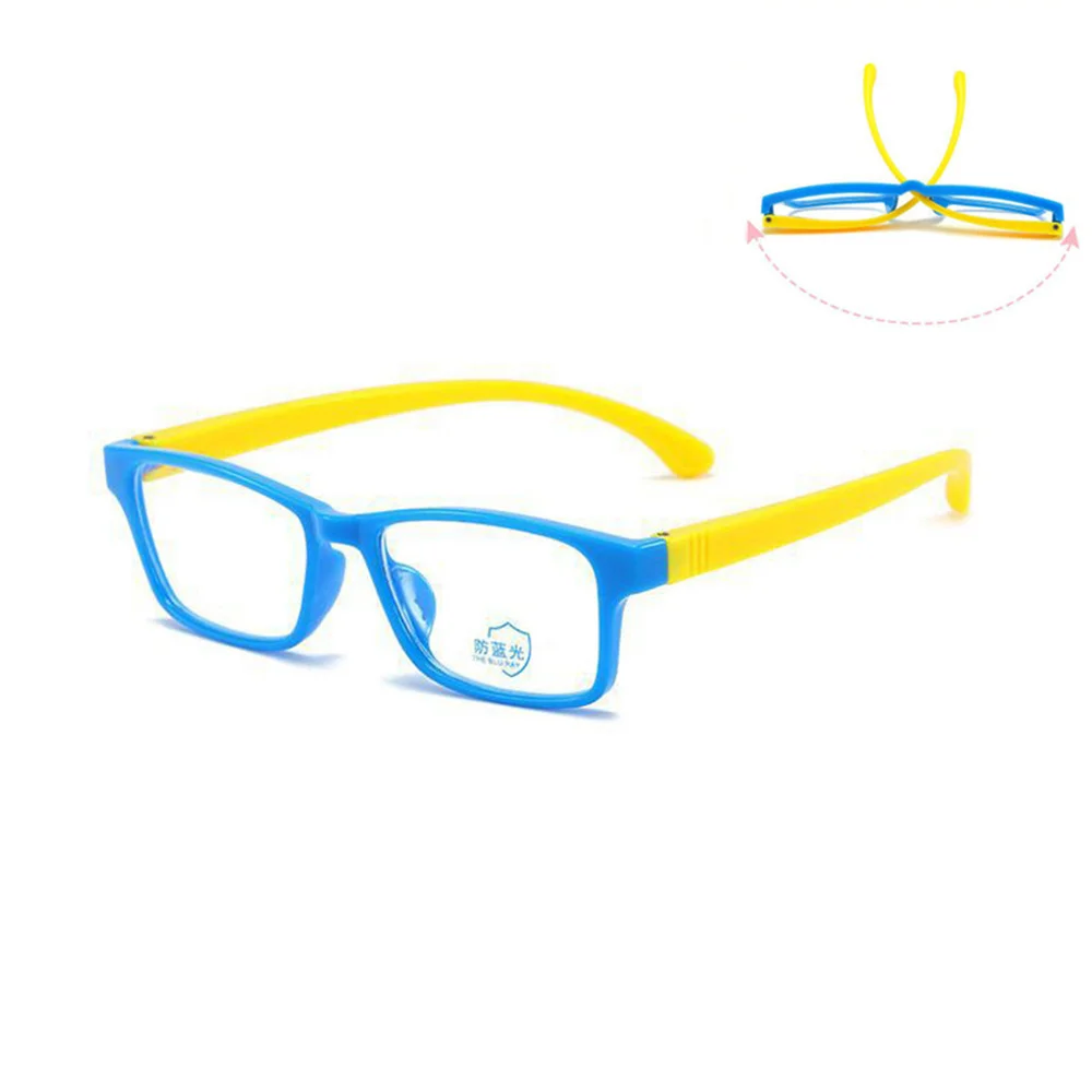 Zilead Square Anti-blue Light Kids Glasses Optical Frame Children Boy Girls Computer Transparent Anti Blocking Light Eyeglasses anti blue light glasses