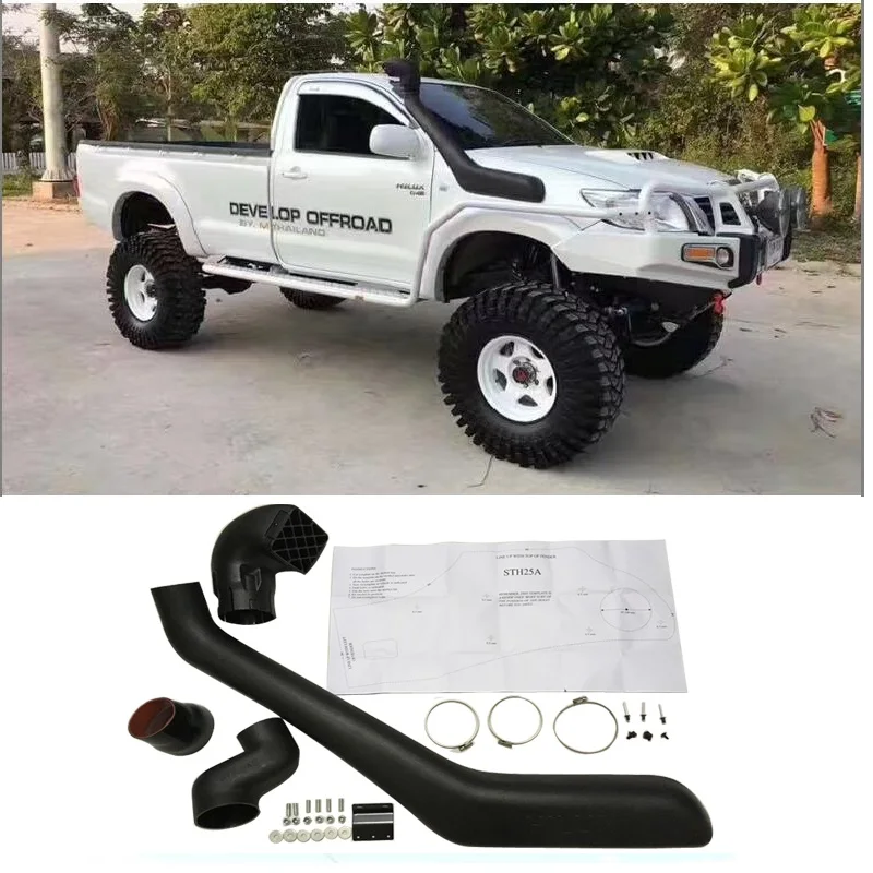 

CITYCARAUTO 2005-2014 Vigo Auto Snorkel Kit Fit FOR Toyota Hilux Vigo Air Intake LLDPE PIPE MANIFOLD Kit Set 2005-2014