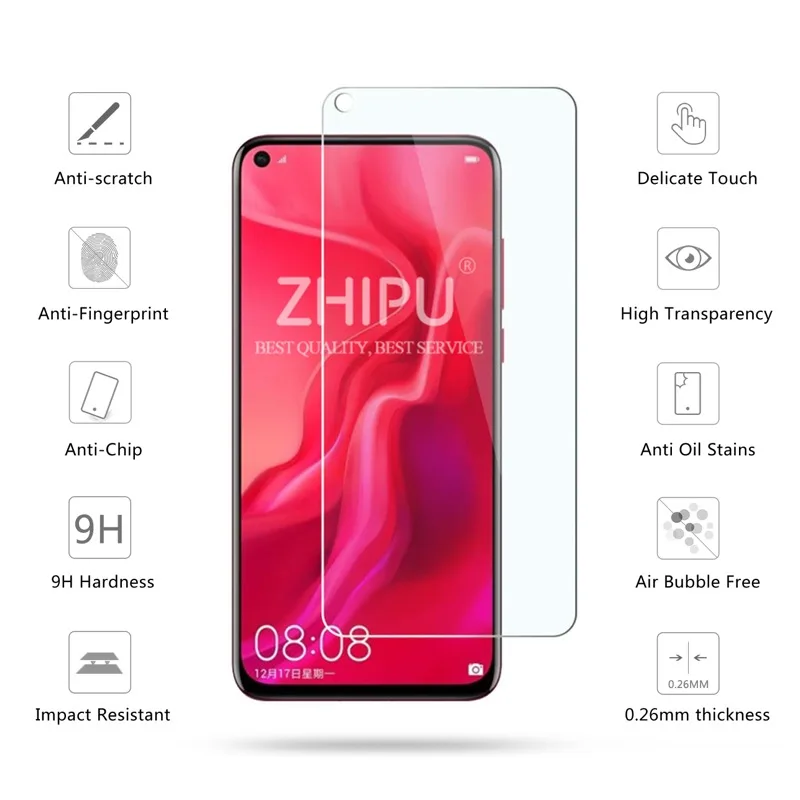 25 шт закаленное стекло для huawei Nova 4 3 3i 3e 2 2i 2s Защитное стекло для экрана закаленное стекло для huawei Nova 4 защитная пленка