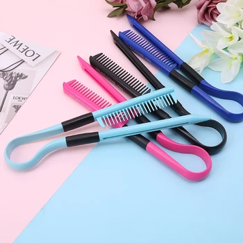 

New V Type High temperature Folded Hair Straightener Comb DIY Salon Styling Tool 896D