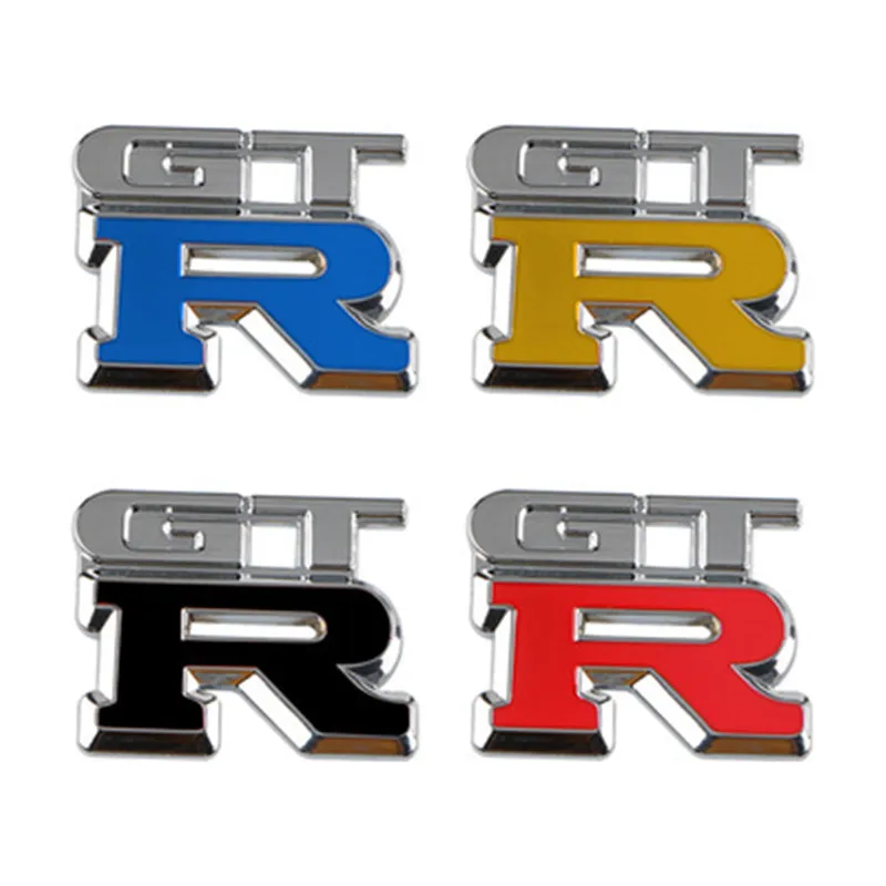 

GTR Car Logo Emblem Metal Stickers R GT Decals Badge Labeling for Nissan Nismo GT-R, R32, R33, R34, R35, 370Z