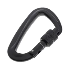 Замок Carabiners-12KN алюминиевые винтовые ворота Блокировка Поворотный замок карабины-легкий зажим-карабин для гамака кемпинга