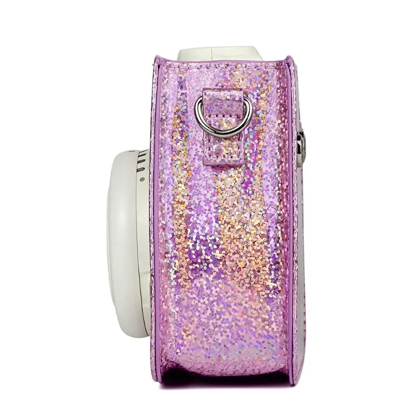 Из искусственной кожи Кристалл Bling камера сумка чехол для Fujifilm Mini8/8+/9