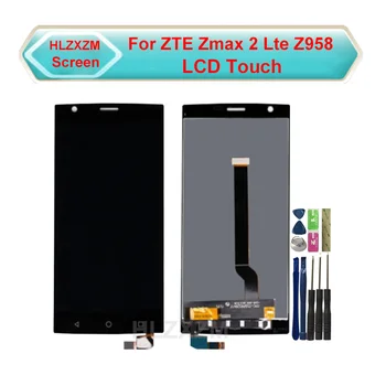 

For ZTE Zmax 2 Lte Z958 LCD Display With Touch Screen Digitizer Assembly Replacement With Tools+3M Sticker