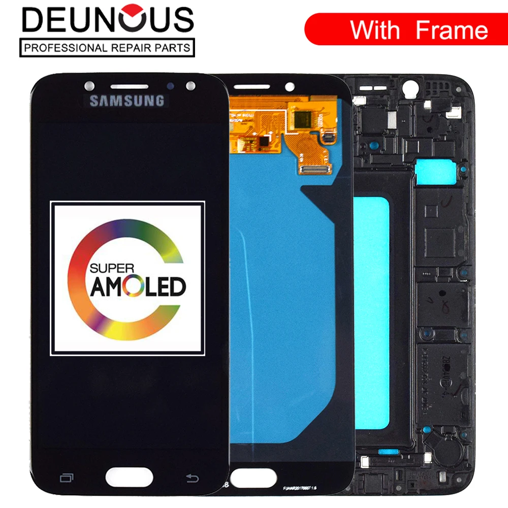 Оригинальный 5 ''AMOLED дисплей для SAMSUNG Galaxy J7 Pro J730 ЖК 2017 с сенсорным экраном