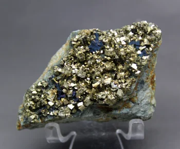 

132g Natural Shiny pyrite Mineral samples Crystals and stones Healing Specimen Free shipping