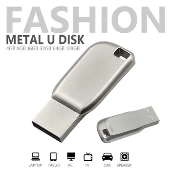 

Metal pendrive usb flash drive 16GB 32GB 64GB key flash usb 4GB 8GB memory stick pendrive real capacity 128gb thumbdrive disk
