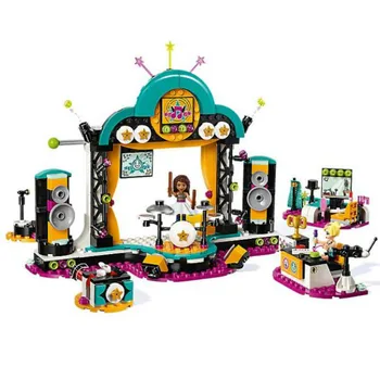 

Girl Compatible Lepining Friends Andrea's Talent Show Building Blocks Bricks Classic Girl Model Kids Toys For Children