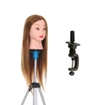 

24'' Mannequin Head with Head Stand Barber Dummy Head Manikin Head for Braiding Training Practice Hairdressing Styling Tool