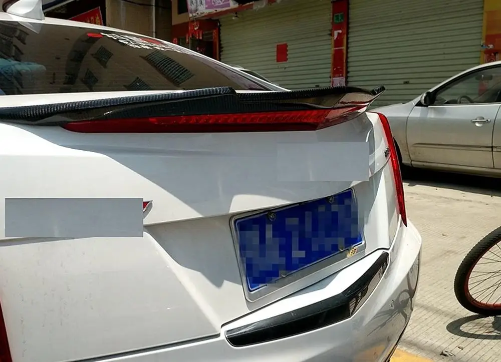 Задний спойлер багажника из углеродного волокна крыло для 2013- Cadillac ATS