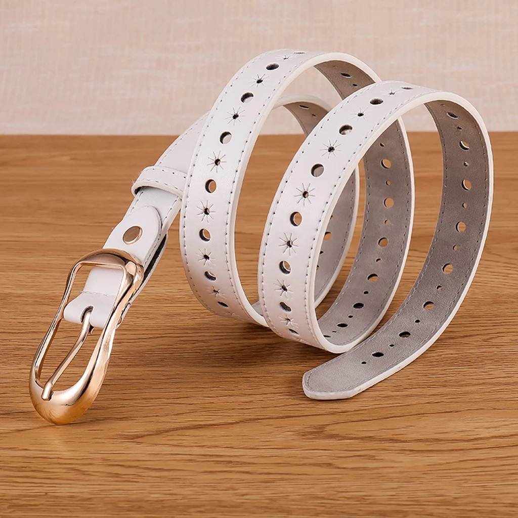 Women Fashion Wide Leather Belt Pure Color Waistband Carved Cow Skin Belts For Jeans Top Quality Female Straps Vintage Femme 916
