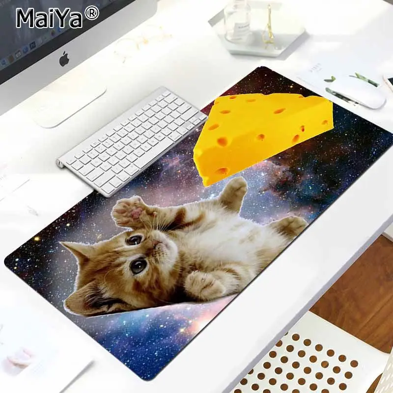 LockEdge 30x80cm MaiYa space cat Gamer speed mouse, розничная, маленький резиновый коврик для мыши, Комфортный коврик для мыши, игровой коврик для мыши - Цвет: LockEdge 30x80cm