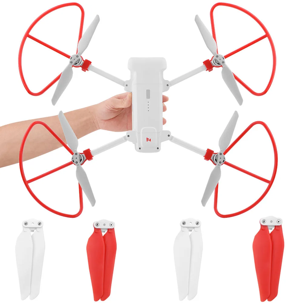 JINSERTA 2pairs/4pcs Replacement Propellers for Xiaomi FIMI X8 SE Quick-Release Foldable Propellers RC Quadcopter Spare Parts