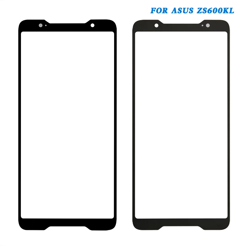 Netcosy For Asus ZS600KL Front Outer Glass Lens Cover Replacement parts For ZS600KL Repair or Change Broken and old Parts - Color: Black