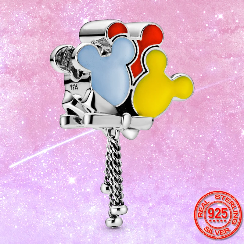 

Top Sale 925 Sterling Silver Cartoon Parks Balloons Charm Beads Fit Original Pandora Bracelets DIY Jewelry Making Gift
