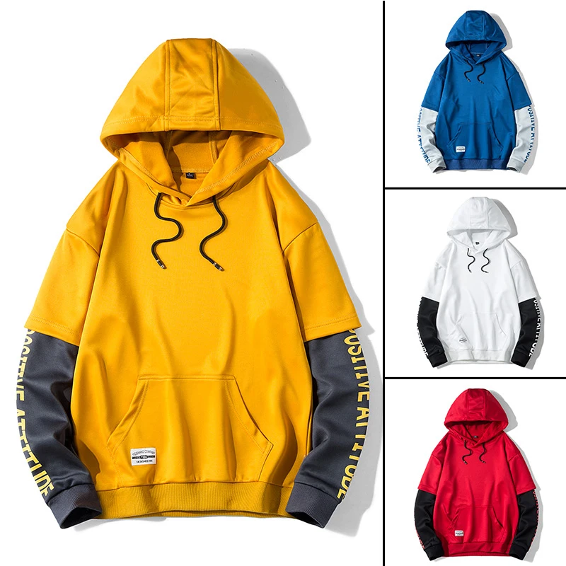 Mens Hoodie Streetwear Sweatshirt Long Sleeve Men Casual Hoodie Hip Hop Hoodie Male Brand Hooded Sweatshirt for Man 2020 Fashion