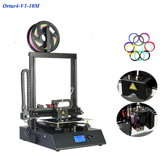Ortur-4, 3d принтер, линейная направляющая, высокоскоростной 3d принтер Prusa I3, обновление, обновление, выключение питания, большой размер печати 260*310*305 мм - Цвет: Ortur4-V1-10M