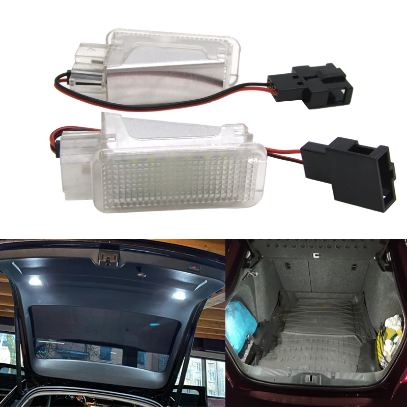 2 шт. светодиодный Автомобильные светодиодные лампы для багажника Skoda Octavia Fabia Mk1 MK2