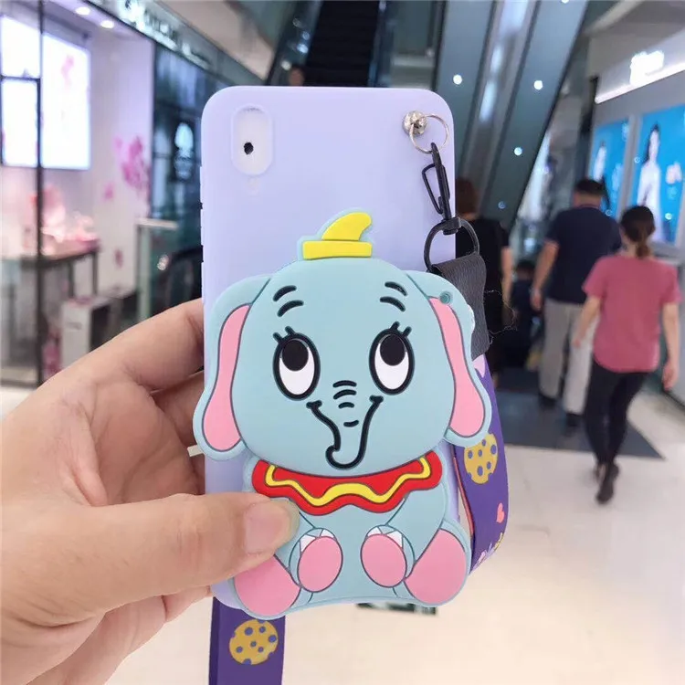 BlueElephant Purple Милый 3D кошелек дизайн кошка чехол для huawei Honor 7A Pro 7A DUA-L22 7X 6X 6A 6C животные Свинья Мягкий ТПУ чехол - Цвет: BlueElephant Purple