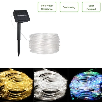 

12M LED Solar Power Energy String Lamp 3 Light Color For Outdoor Decoration LED String Light String Fairy Lights