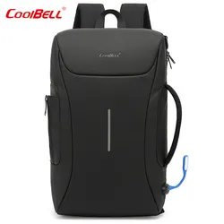 COOBELL Backpack Business Fashion Travel Anti-theft Backpack Multifunctional 15.6Inch Nylon Waterproof USB Laptop Backpack