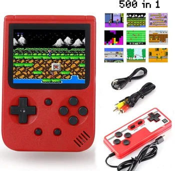 

500 IN 1 Mini Retro Handheld Game Player Retro Console 500 Games with 3Inch Screen gamepad Portable Pocket Game Console for kids
