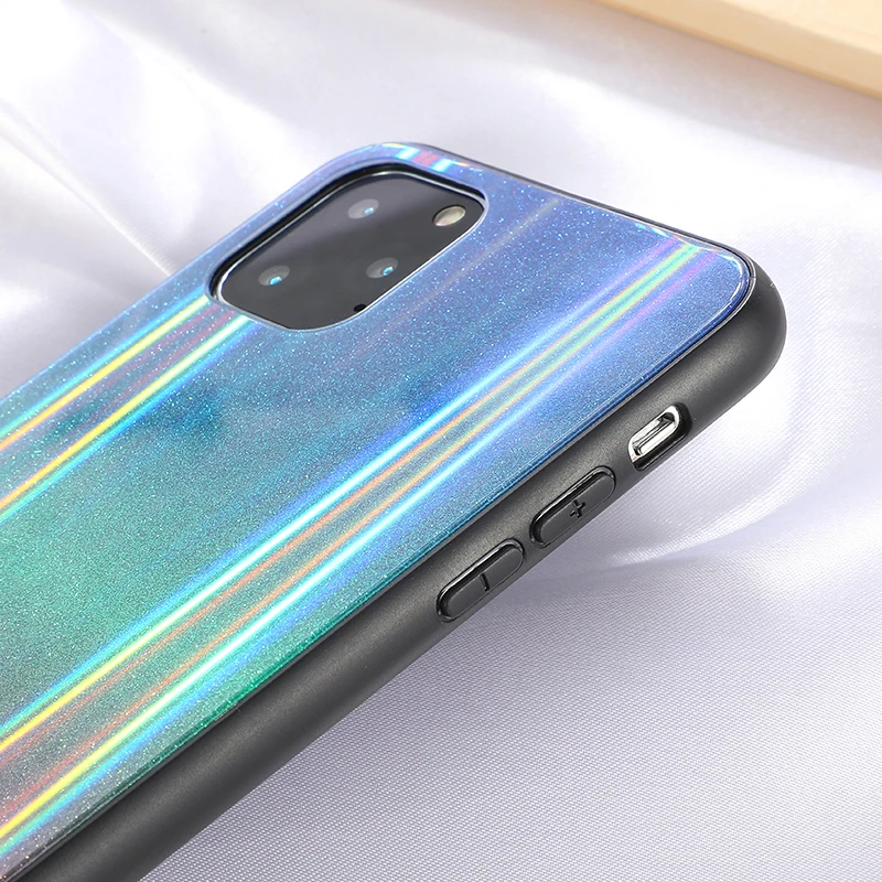 Лазерный блестящие цветные стеклянные телефонные чехлы для huawei P20 P30Lite Mate20 30Pro Honor 10lite 20Pro V20 20i 8X 9X Nova 3 3i 4 5iPro Y9