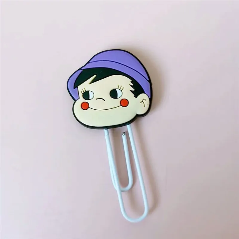 Новинка 10 шт./партия Kawaii собака мультфильм силиконовые металлические скрепки декоративные закладки корейский памятки зажимы школьные офисные канцелярские принадлежности - Color: Milk boy