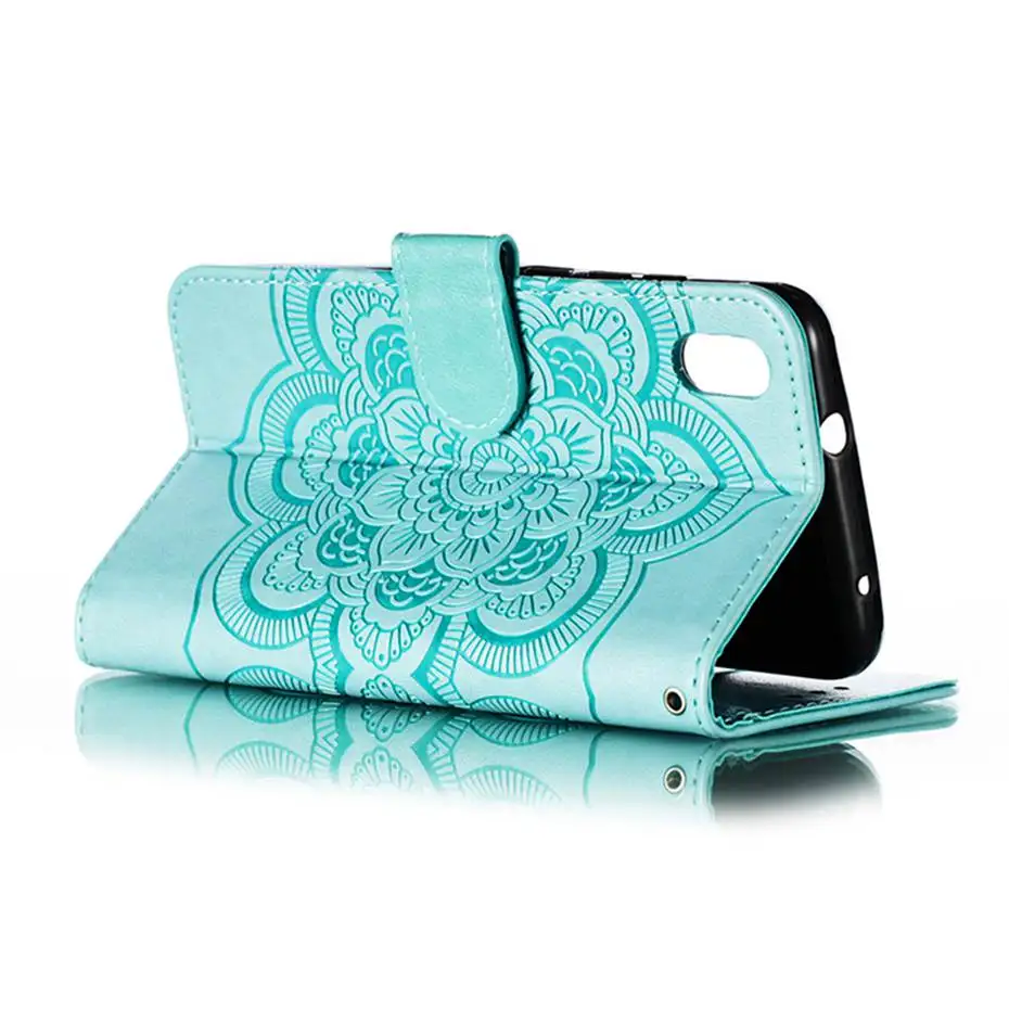 Premium PU Leather Flip Wallet Cover - Universal Fit