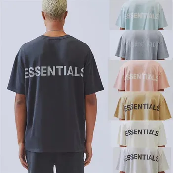 

Essentials Boxy FOG TEE 3M Reflective T Shirt Men Wome Casual Cotton Embroidery Essentials T-shirts t shirts tshirt