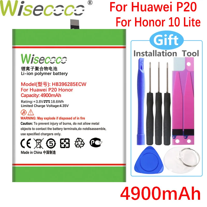 Аккумулятор Wisecoco 4900 мАч HB396285ECW для Huawei P20 Honor 10|Аккумуляторы мобильных телефонов| |
