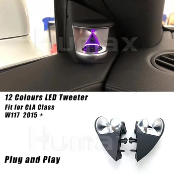 

3D speaker sound Audio Speaker For mercedex benz CLA class W117 year 2012+ 3D LED tweeter interior car accessories 12 colours