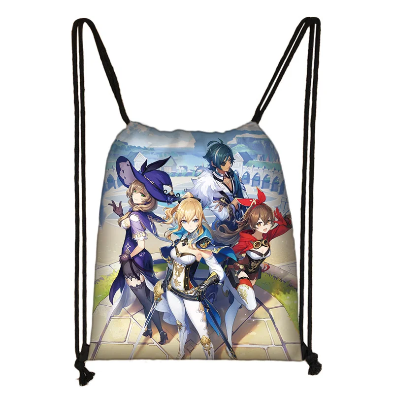 Рюкзак Кли Геншин | Genshin Impact Anime Backpack | Black Genshin ...