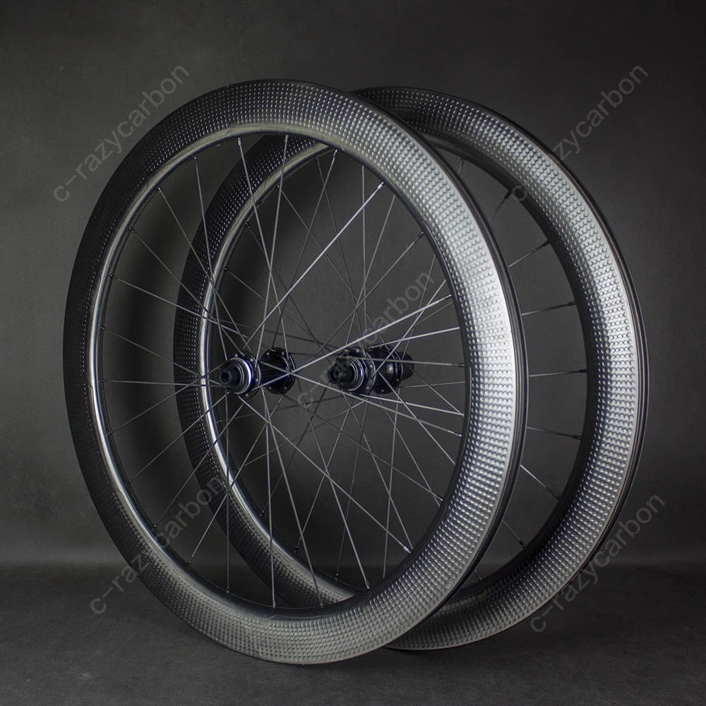 

Free Shipping Thru Axle Wheelset Aerodynamic SLD 45mm Dimple Carbon Road Wheels Road Disc Brake