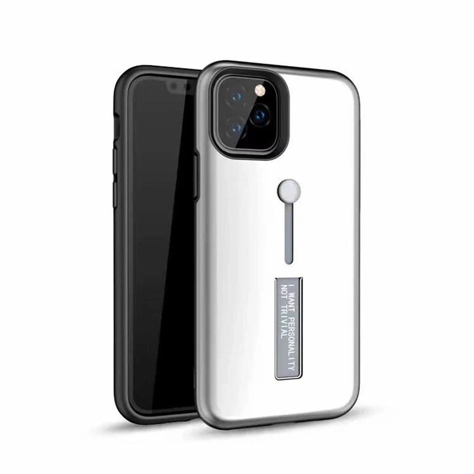 100 шт Броня ударопрочный чехол для Apple iPhone 11 Pro XS Max XR X 8 Plus 7 6 6S SE 5 5S кольцо Крышка скрытый стенд держатель чехол