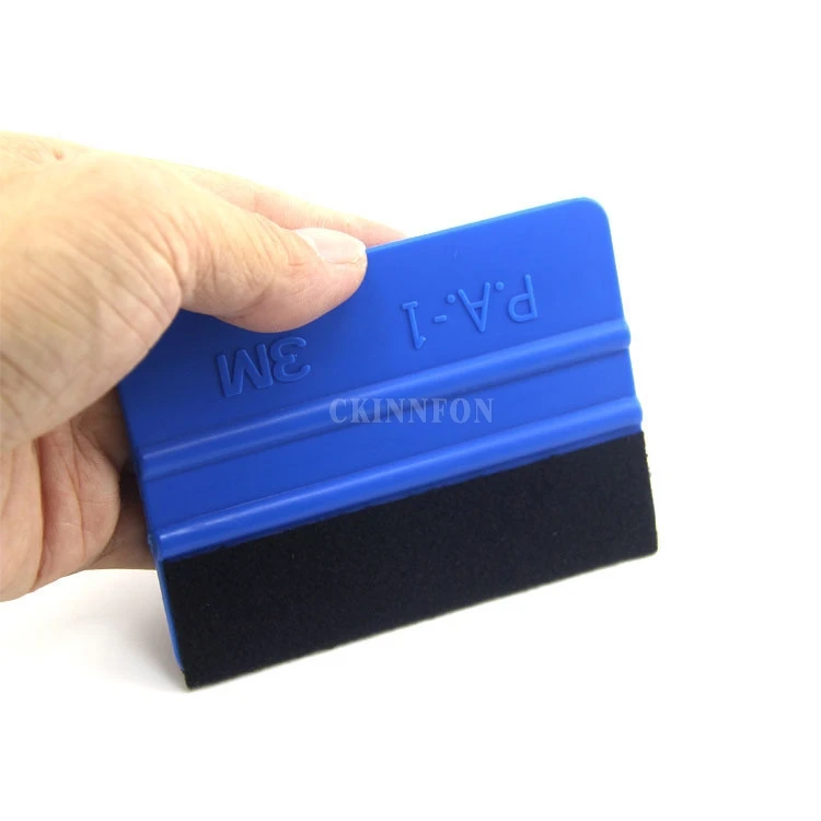 DHL 200 шт 3м синий скребок с войлочным краем для автомобиля Ван велосипедная обертка пинг скребковый инструмент скребок автомобильная обертка аппликатор инструмент