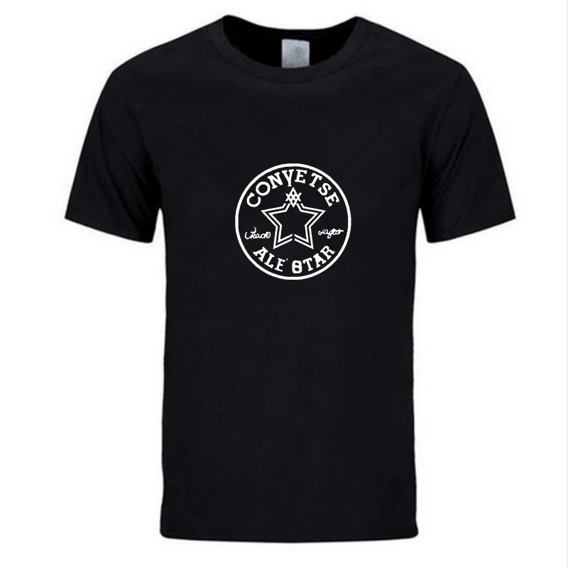 

2019 New Mens T Shirt Round neck 2019 Summer Fashion Tees Male T-Shirt Male Tops cotton Print boys tshirt black high quality