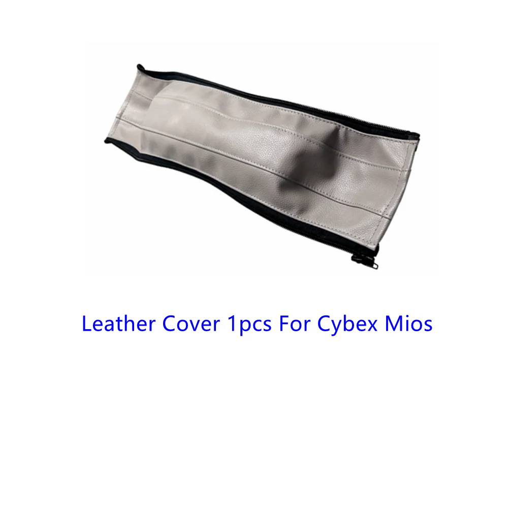 Housse Poignée Cuir Synthétique Pour Poussette Cybex Melio Carbon - Noir - Protection Et Confort