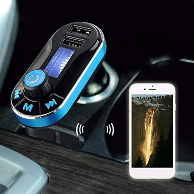 ЖК-экран, автомобильное USB зарядное устройство, mp3-плеер, Bluetooth, автомобильный комплект, fm-передатчик, беспроводной fm-модулятор, аудио, громкая связь