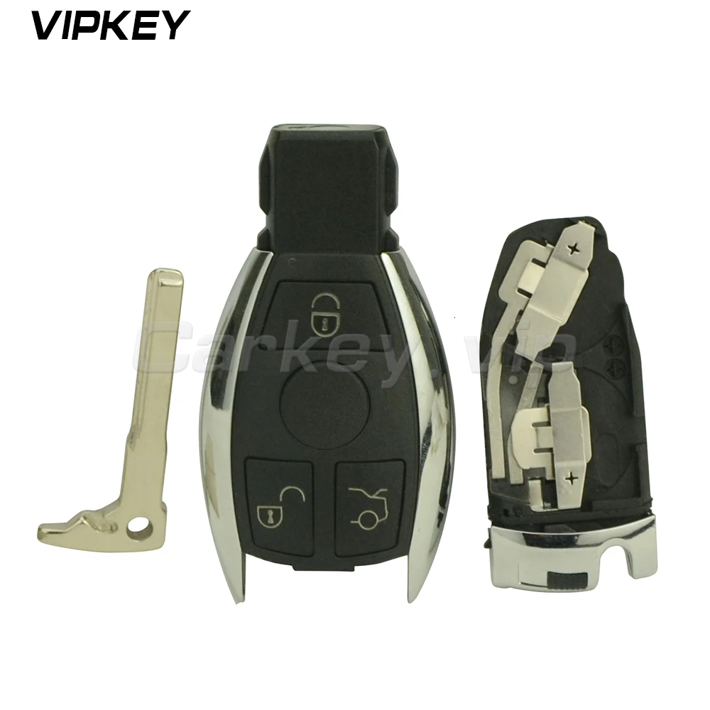 Remotekey 2 шт. 3 кнопки для Mercedes Benz C E класс 2010 2011 2012 2013 умный Автомобильный ключ корпус дистанционного ключа чехол