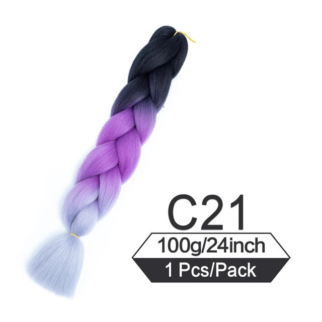 24 Inch Jumbo Braiding Hair Extensions For Box Twist Braid Accessorie Pre Stretched Afro Fake Hair Wholesale Jumbo Crochet Braid M#33