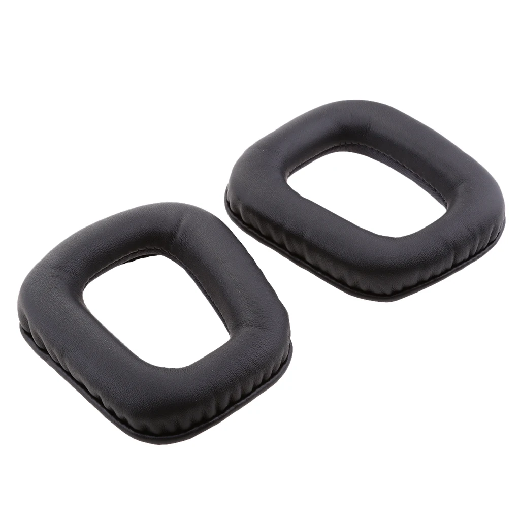 Soft Memory Foam Black Soft Protein Leather Headphone Cushion Pads Earpads Cover For Logitech G35 G930 G430 F450
