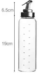 500ML Cooking Seasoning Bottle Dispenser Sauce Bottle Glass Storage Bottles for Oil and Vinegar Creative Kitchen Tools Accessories - Цвет: 500ML