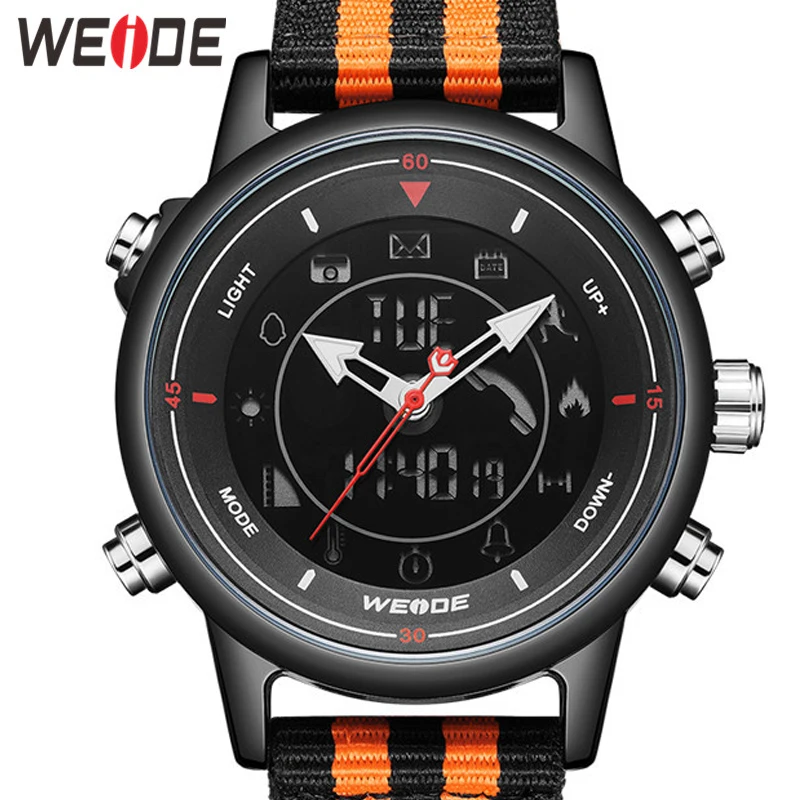 

Relogio Masculino WEIDE Men Watch Smartwatch Clock Casual Men Wristwatch Men Alarm Watch Dual Display Quartz Brand Watch WS006