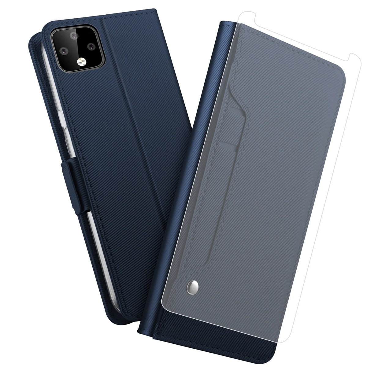 Для Google Pixel 4 XL/4 Чехол из искусственной кожи чехол-кошелек флип-чехол с подставкой с зеркалом и отделениями для карт противоударный чехол с защитой от царапин