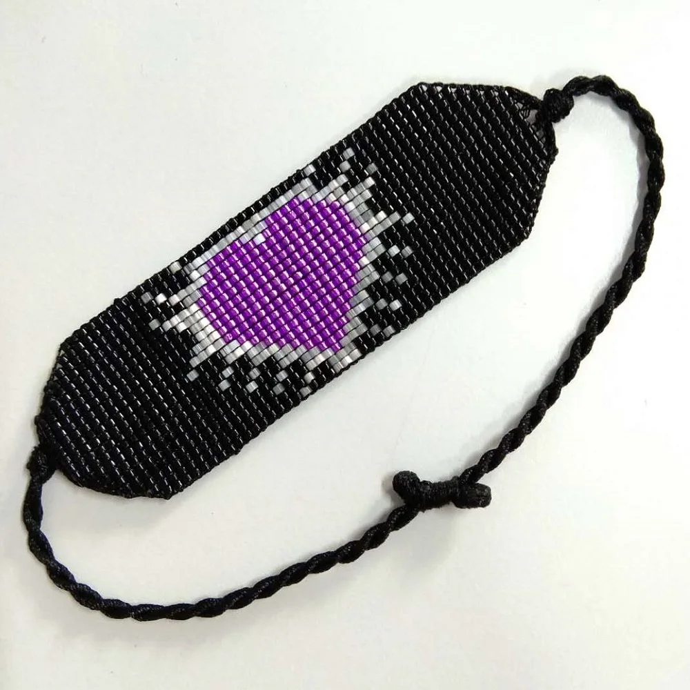 Go2boho Bracelet For Women Purple MIYUKI Heart Bracelet Unique Friendship Jewelry Pulsera Mujer 2020 New Tassel Accesorios Mujer